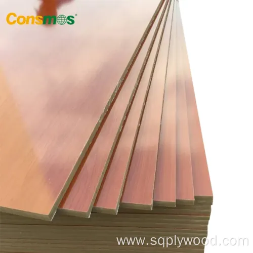 High Glossy UV Melamine Laminated MDF Sheet for Kitchen Cabinet Decoration